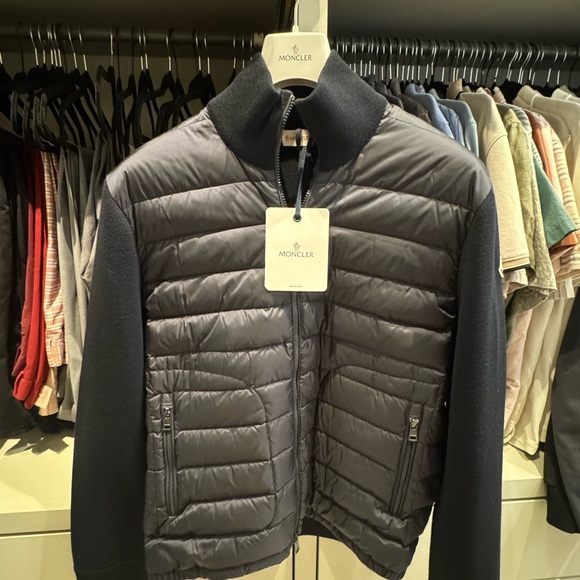 Moncler Tricot Men’s Padded Cotton Cardigan Zipup - Picture 1 of 10